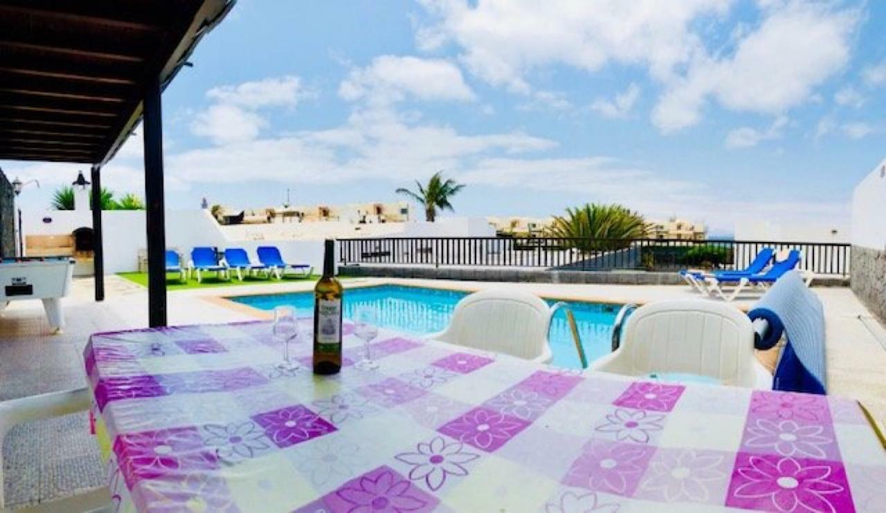 Villa Neptuno With Private Pool, Sea View, Sat-Tv & Free Wifi Playa Blanca  Exterior foto